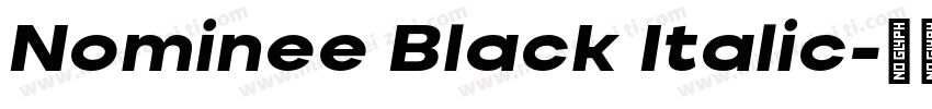 Nominee Black Italic字体转换